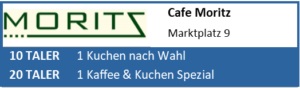 Markt-Taler Teilnehmer: Cafe Moritz